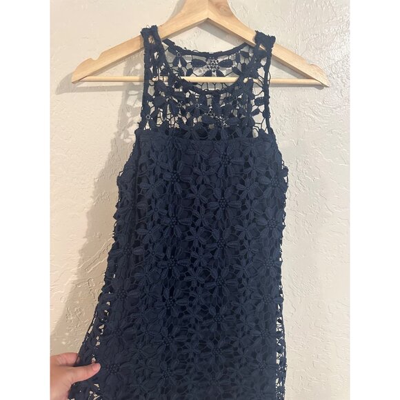 Hollister Blue Floral Cutouts Mini Dress - Picture 4 of 9